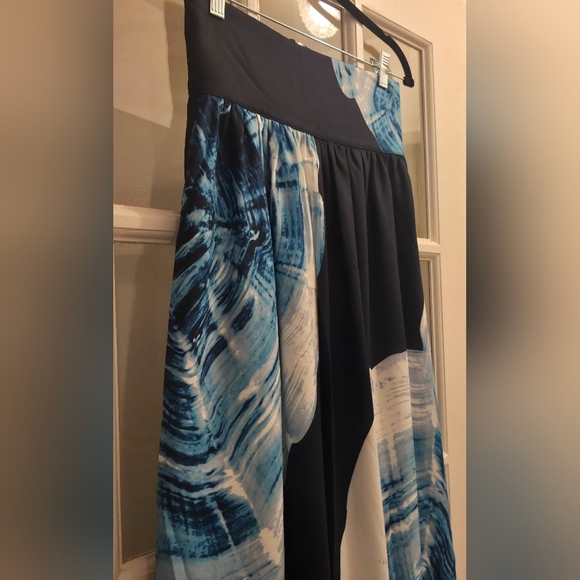 Aleeza Elegant Aruba Ocean A-Line Skirt- STUNNING!! - Picture 11 of 11